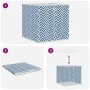 Cajas almacenaje plegables 10 uds no tejida azul 32x32x32 cm by , Storage baskets - Ref: Foro24-4018984, Price: 30,18 €, Disc...
