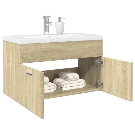 Mueble de baño con lavabo integrado roble Sonoma von , Badezimmermöbel - Ref: Foro24-3324984, Preis: 183,57 €, Rabatt: %