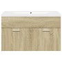 Mueble de baño con lavabo integrado roble Sonoma von , Badezimmermöbel - Ref: Foro24-3324984, Preis: 191,43 €, Rabatt: %