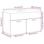 Mueble de baño con lavabo integrado roble Sonoma von , Badezimmermöbel - Ref: Foro24-3324984, Preis: 183,57 €, Rabatt: %