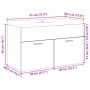 Mueble de baño con lavabo integrado roble Sonoma von , Badezimmermöbel - Ref: Foro24-3324984, Preis: 191,43 €, Rabatt: %