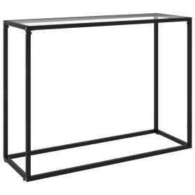 Transparent tempered glass console table 100x35x75 cm by vidaXL, Side tables - Ref: Foro24-322811, Price: 44,89 €, Discount: %