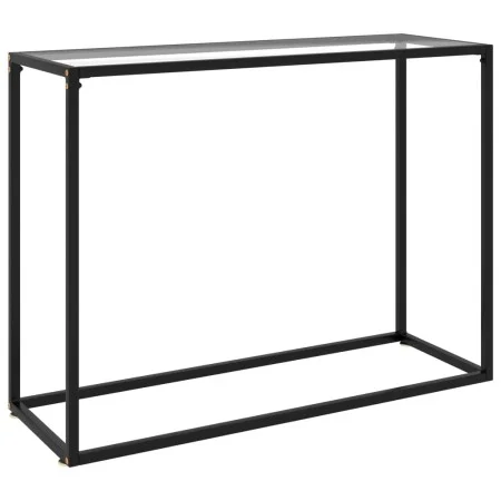 Transparent tempered glass console table 100x35x75 cm by vidaXL, Side tables - Ref: Foro24-322811, Price: 44,89 €, Discount: %