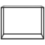 Mesa consola vidrio templado transparente 100x35x75 cm
