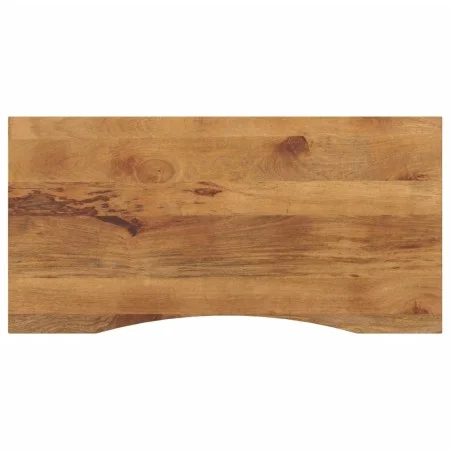 Tablero escritorio con curva madera mango rugosa 110x50x2,5 cm de , Tableros para mesas - Ref: Foro24-370210, Precio: 57,97 €...