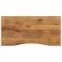 Tablero escritorio con curva madera mango rugosa 110x50x2,5 cm de , Tableros para mesas - Ref: Foro24-370210, Precio: 57,97 €...