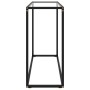 Mesa consola vidrio templado transparente 100x35x75 cm
