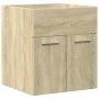 Set de muebles de baño 3 pzas madera contrachapada roble Sonoma von , Badezimmermöbel - Ref: Foro24-3324986, Preis: 128,11 €,...