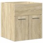 Set de muebles de baño 3 pzas madera contrachapada roble Sonoma von , Badezimmermöbel - Ref: Foro24-3324986, Preis: 129,69 €,...