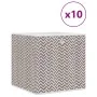 Cajas almacenaje plegables 10 uds no tejida marrón 32x32x32 cm de , Cestas para almacenaje - Ref: Foro24-4018986, Precio: 42,...