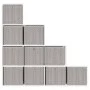 Cajas almacenaje plegables 10 uds no tejida marrón 32x32x32 cm de , Cestas para almacenaje - Ref: Foro24-4018986, Precio: 42,...