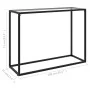 Transparent tempered glass console table 100x35x75 cm by vidaXL, Side tables - Ref: Foro24-322811, Price: 44,89 €, Discount: %