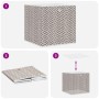 Cajas almacenaje plegables 10 uds no tejida marrón 32x32x32 cm von , Aufbewahrungskörbe - Ref: Foro24-4018986, Preis: 43,45 €...