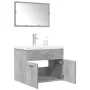 Set muebles de baño 2 piezas madera contrachapada gris hormigón by , Bathroom furniture - Ref: Foro24-3324862, Price: 169,35 ...