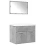 Set muebles de baño 2 piezas madera contrachapada gris hormigón by , Bathroom furniture - Ref: Foro24-3324862, Price: 169,35 ...