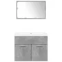 Set muebles de baño 2 piezas madera contrachapada gris hormigón by , Bathroom furniture - Ref: Foro24-3324862, Price: 169,35 ...