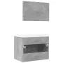 Set muebles de baño 2 piezas madera contrachapada gris hormigón by , Bathroom furniture - Ref: Foro24-3324862, Price: 169,35 ...