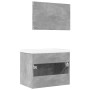 Set muebles de baño 2 piezas madera contrachapada gris hormigón von , Badezimmermöbel - Ref: Foro24-3324862, Preis: 174,83 €,...