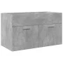 Set muebles de baño 2 piezas madera contrachapada gris hormigón by , Bathroom furniture - Ref: Foro24-3324862, Price: 169,35 ...