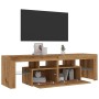 Mueble de TV luces LED madera roble artisan 140x36,5x40 cm von , TV-Möbel - Ref: Foro24-856304, Preis: 140,46 €, Rabatt: %
