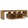 Mueble de TV luces LED madera roble artisan 140x36,5x40 cm von , TV-Möbel - Ref: Foro24-856304, Preis: 140,46 €, Rabatt: %