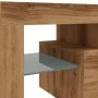 Mueble de TV luces LED madera roble artisan 140x36,5x40 cm de , Muebles TV - Ref: Foro24-856304, Precio: 137,27 €, Descuento: %