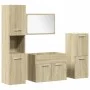 Juego de muebles de baño 4 pzas contrachapada roble Sonoma von , Badezimmermöbel - Ref: Foro24-3324990, Preis: 141,18 €, Raba...