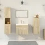 Juego de muebles de baño 4 pzas contrachapada roble Sonoma von , Badezimmermöbel - Ref: Foro24-3324990, Preis: 141,18 €, Raba...