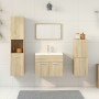 Juego de muebles de baño 4 pzas contrachapada roble Sonoma von , Badezimmermöbel - Ref: Foro24-3324990, Preis: 152,18 €, Raba...