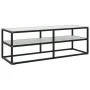 Schwarzer TV-Schrank mit weißem Marmorglas 120x40x40 cm von vidaXL, TV-Möbel - Ref: Foro24-322861, Preis: 99,70 €, Rabatt: %