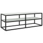 Schwarzer TV-Schrank mit weißem Marmorglas 120x40x40 cm von vidaXL, TV-Möbel - Ref: Foro24-322861, Preis: 101,30 €, Rabatt: %