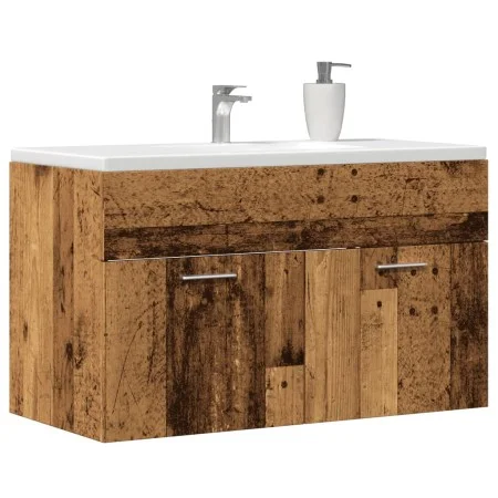 Mueble de lavabo madera ingeniería envejecida 90x38,5x46 cm von , Badezimmermöbel - Ref: Foro24-856215, Preis: 55,83 €, Rabat...