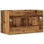 Mueble de lavabo madera ingeniería envejecida 90x38,5x46 cm by , Bathroom furniture - Ref: Foro24-856215, Price: 56,70 €, Dis...