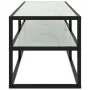 Schwarzer TV-Schrank mit weißem Marmorglas 120x40x40 cm von vidaXL, TV-Möbel - Ref: Foro24-322861, Preis: 99,70 €, Rabatt: %