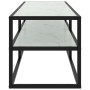 Schwarzer TV-Schrank mit weißem Marmorglas 120x40x40 cm von vidaXL, TV-Möbel - Ref: Foro24-322861, Preis: 101,30 €, Rabatt: %