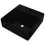 Lavabo de cerámica con agujero para grifo/desagüe cuadrado negro de , Lavabos - Ref: Foro24-141922, Precio: 68,59 €, Descuent...