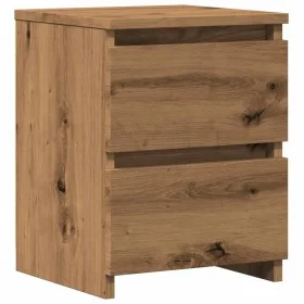 Mesita de noche madera de ingeniería roble artisan 30x30x40 cm by , Nightstands - Ref: Foro24-855848, Price: 44,18 €, Discoun...