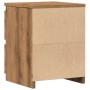 Mesita de noche madera de ingeniería roble artisan 30x30x40 cm by , Nightstands - Ref: Foro24-855848, Price: 45,18 €, Discoun...