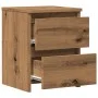 Mesita de noche madera de ingeniería roble artisan 30x30x40 cm de , Mesitas de noche - Ref: Foro24-855848, Precio: 44,18 €, D...