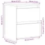 Mesita de noche madera de ingeniería roble artisan 30x30x40 cm de , Mesitas de noche - Ref: Foro24-855848, Precio: 44,18 €, D...