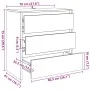 Aparador de madera de ingeniería envejecida 70x41x75 cm by , Sideboards - Ref: Foro24-856778, Price: 97,93 €, Discount: %
