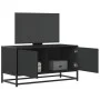 Mueble de TV madera de ingeniería y metal negro 80x34,5x40 cm by , TV Furniture - Ref: Foro24-848824, Price: 51,86 €, Discoun...