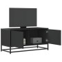 Mueble de TV madera de ingeniería y metal negro 80x34,5x40 cm von , TV-Möbel - Ref: Foro24-848824, Preis: 52,61 €, Rabatt: %