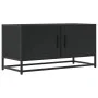 Mueble de TV madera de ingeniería y metal negro 80x34,5x40 cm by , TV Furniture - Ref: Foro24-848824, Price: 51,86 €, Discoun...