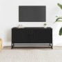 Mueble de TV madera de ingeniería y metal negro 80x34,5x40 cm von , TV-Möbel - Ref: Foro24-848824, Preis: 52,61 €, Rabatt: %