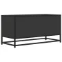 Mueble de TV madera de ingeniería y metal negro 80x34,5x40 cm by , TV Furniture - Ref: Foro24-848824, Price: 51,86 €, Discoun...