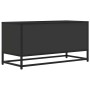 Mueble de TV madera de ingeniería y metal negro 80x34,5x40 cm von , TV-Möbel - Ref: Foro24-848824, Preis: 52,61 €, Rabatt: %