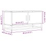 Mueble de TV madera de ingeniería y metal negro 80x34,5x40 cm von , TV-Möbel - Ref: Foro24-848824, Preis: 52,61 €, Rabatt: %
