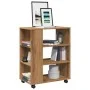 Armario con ruedas madera ingeniería roble artisan 60x35x75 cm von , Schließfächer und Lagerschränke - Ref: Foro24-856657, Pr...