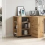 Armario con ruedas madera ingeniería roble artisan 60x35x75 cm von , Schließfächer und Lagerschränke - Ref: Foro24-856657, Pr...